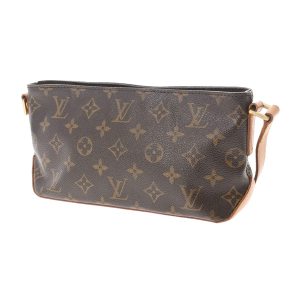 LOUIS VUITTON Monogram Trotter Brown Canvas Shoulder Bag - Picture 2 of 9